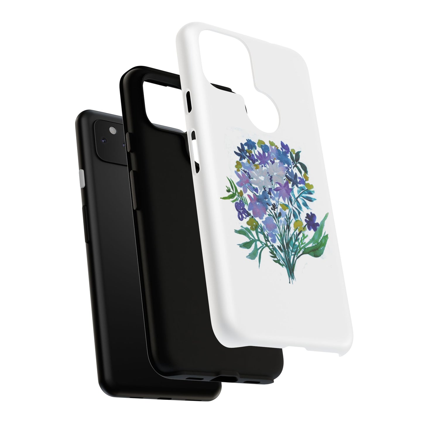 Floral Tough Case for Phone - Vibrant Watercolor Design