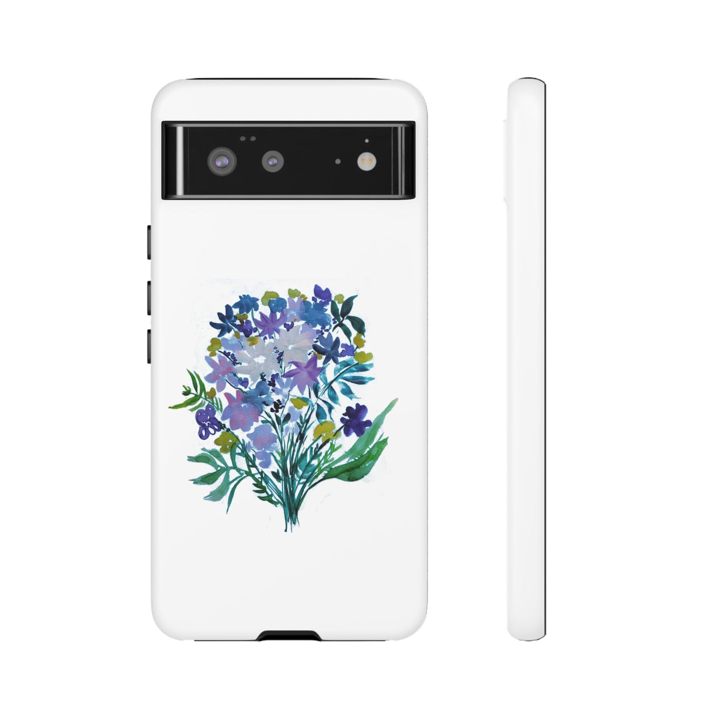 Floral Tough Case for Phone - Vibrant Watercolor Design