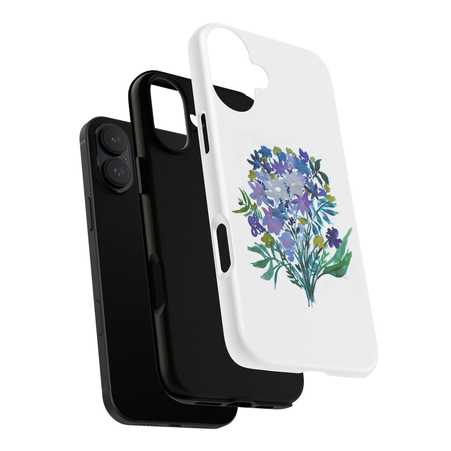 Floral Tough Case for Phone - Vibrant Watercolor Design