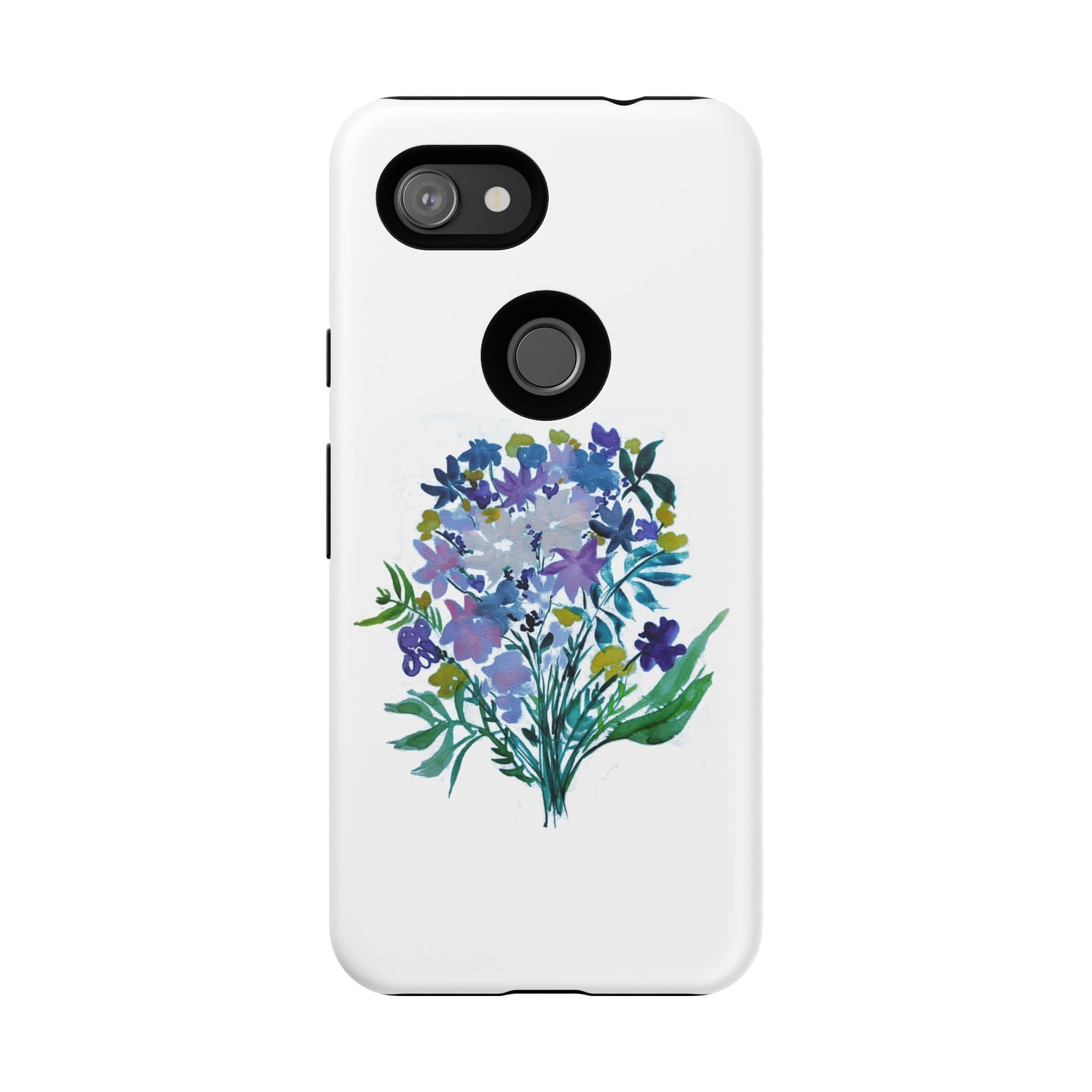 Floral Tough Case for Phone - Vibrant Watercolor Design