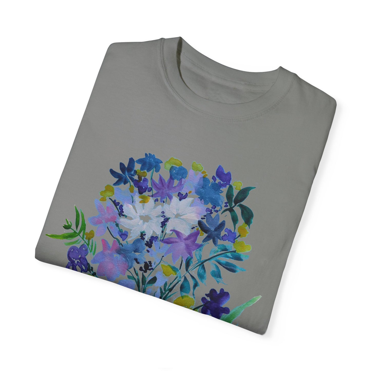 Floral Art Unisex T-Shirt - Garment-Dyed Nature Tee