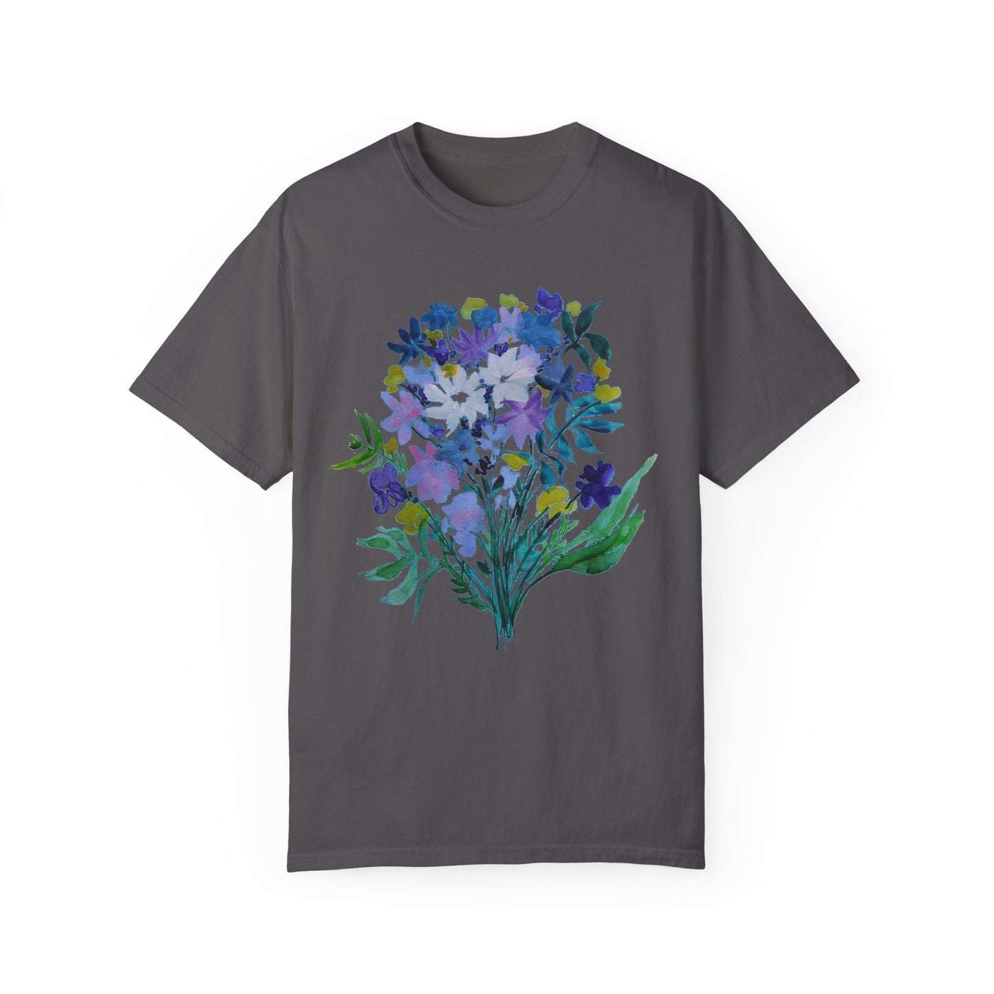 Floral Art Unisex T-Shirt - Garment-Dyed Nature Tee