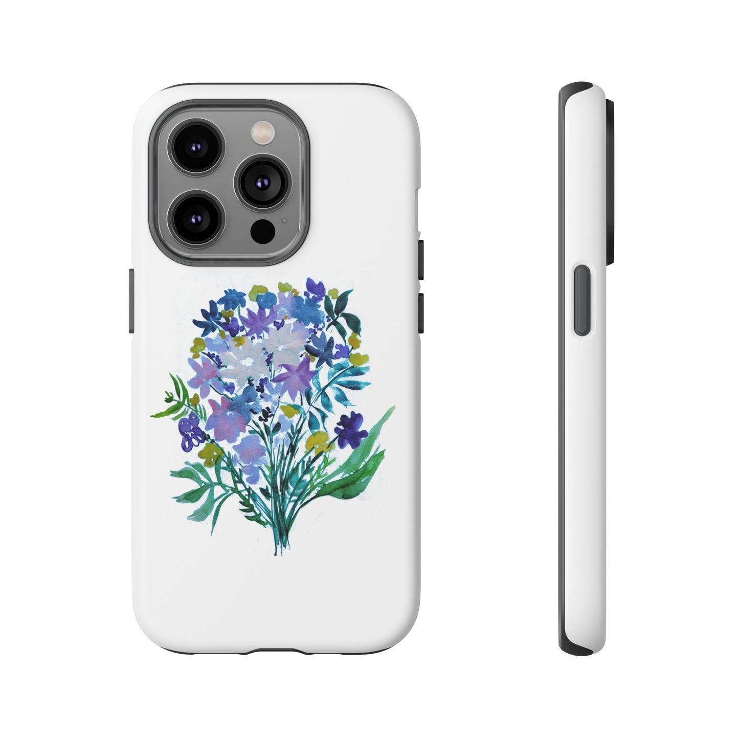 Floral Tough Case for Phone - Vibrant Watercolor Design
