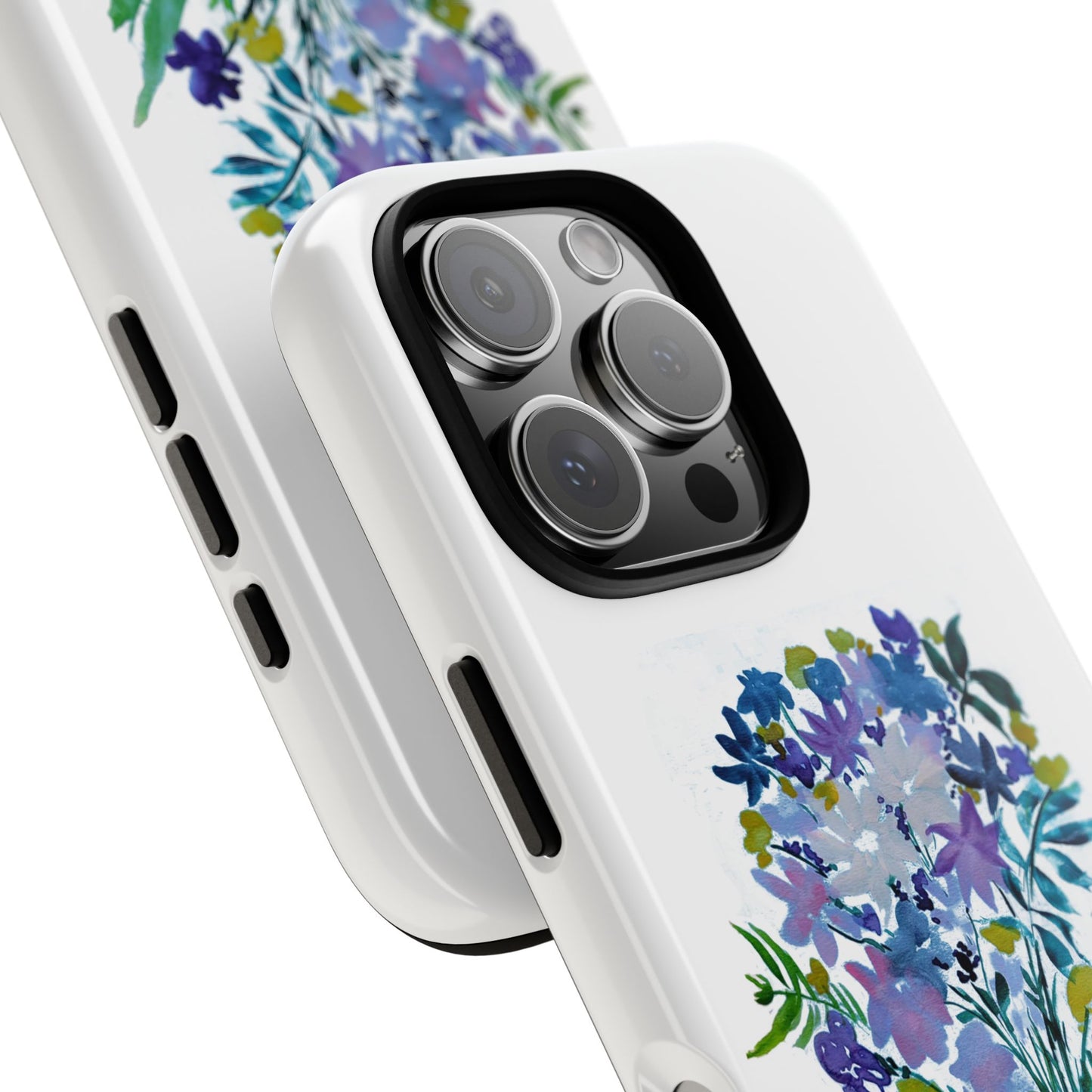 Floral Tough Case for Phone - Vibrant Watercolor Design