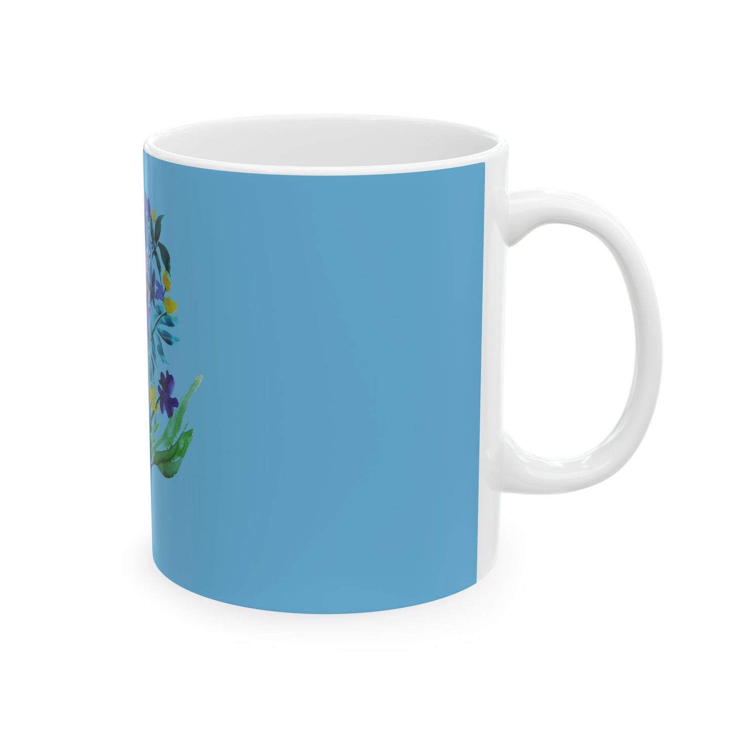 Light Blue Ceramic Mug, (11oz, 15oz)