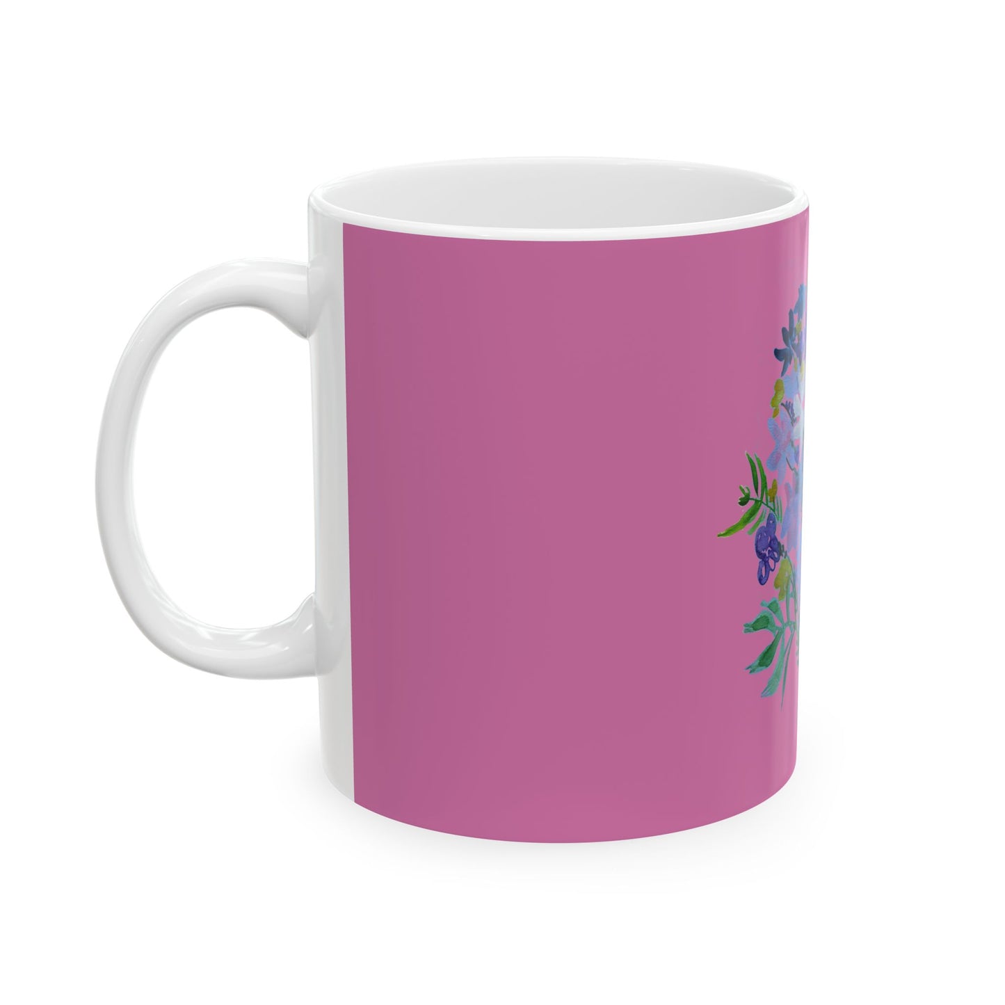 Pink Ceramic Mug, (11oz, 15oz)