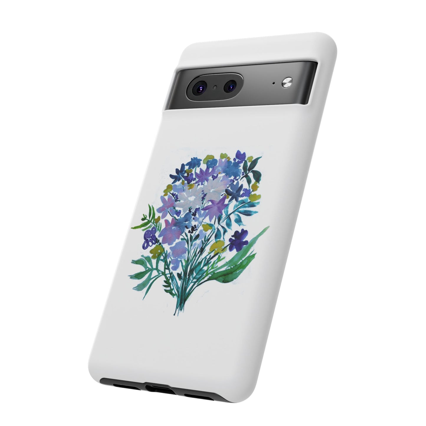 Floral Tough Case for Phone - Vibrant Watercolor Design
