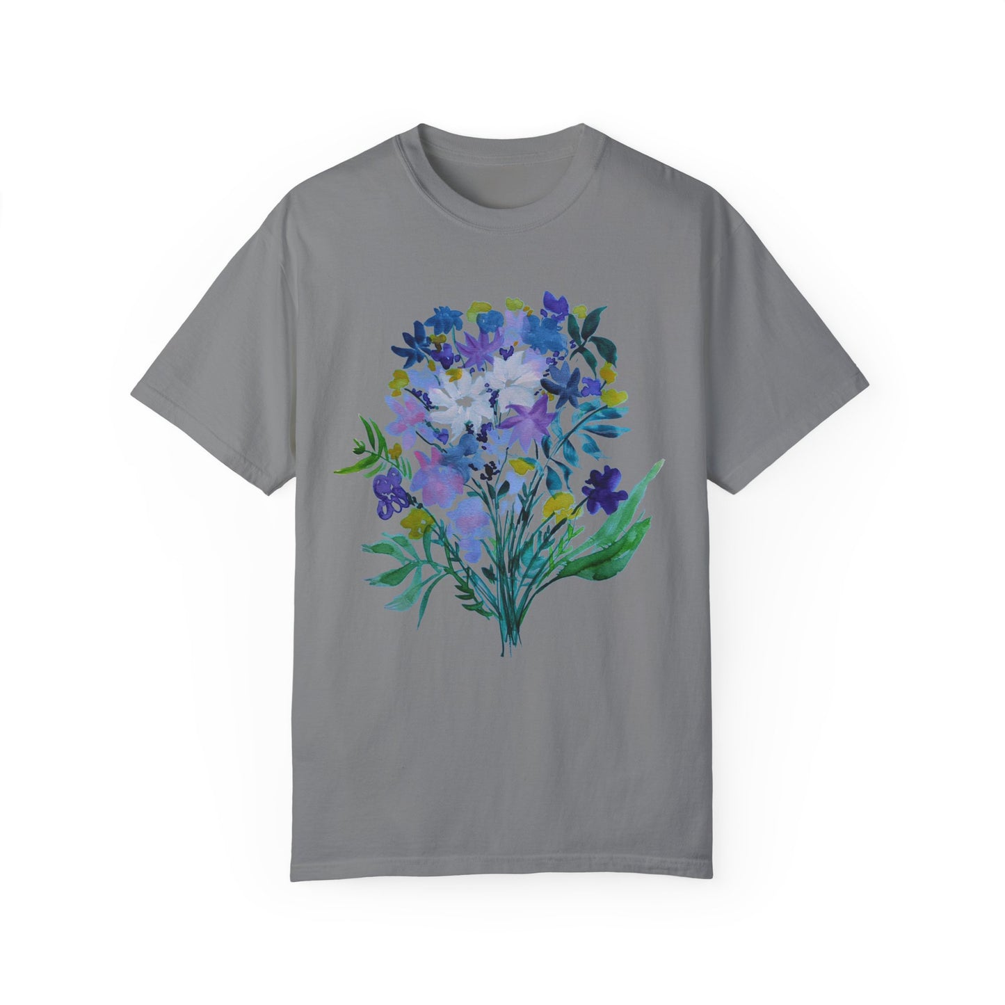 Floral Art Unisex T-Shirt - Garment-Dyed Nature Tee