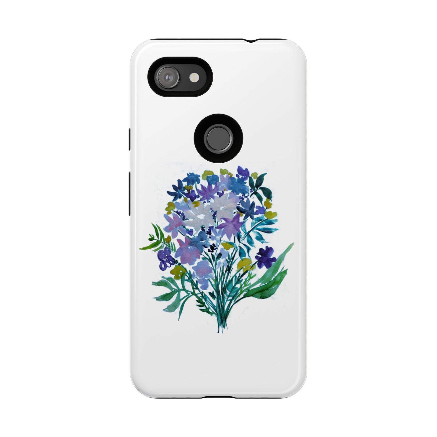 Floral Tough Case for Phone - Vibrant Watercolor Design