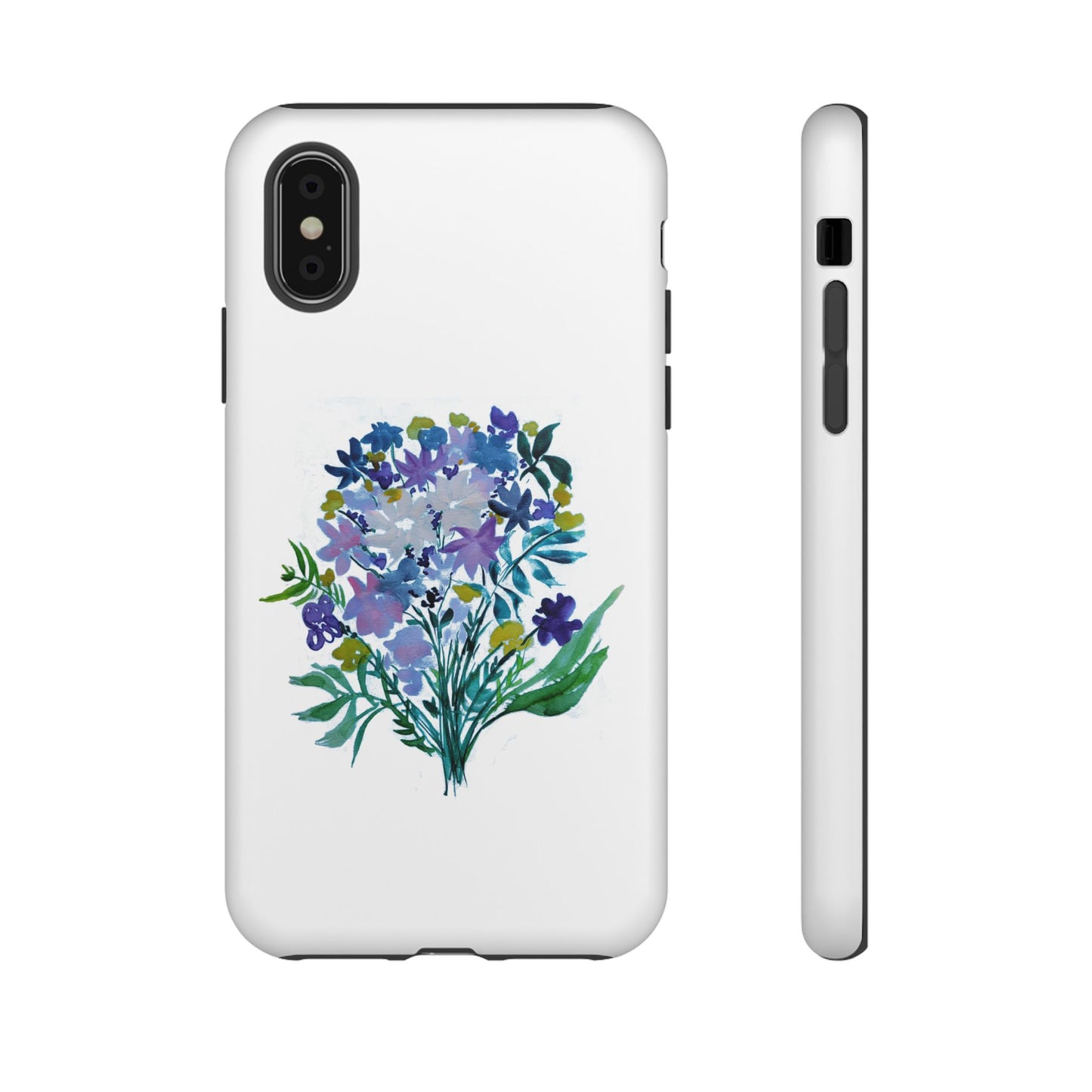 Floral Tough Case for Phone - Vibrant Watercolor Design