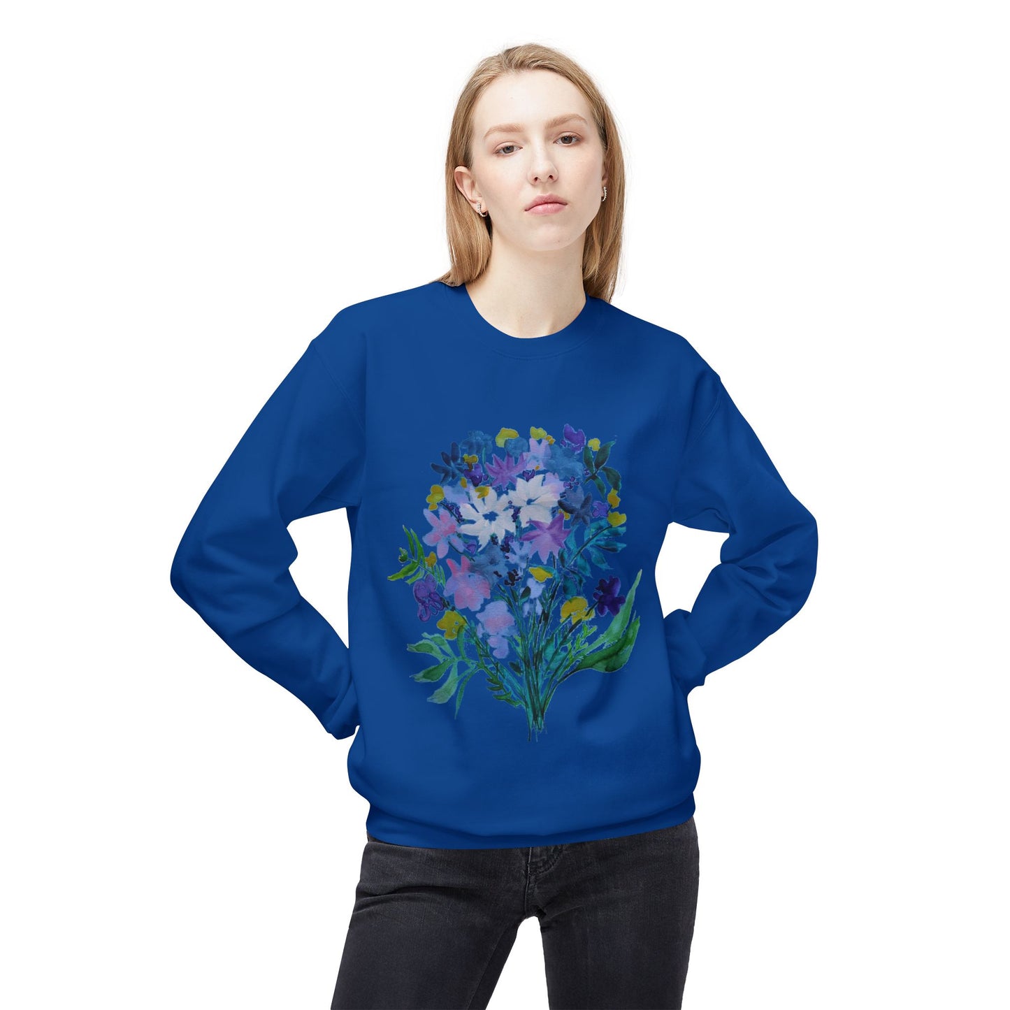 Crewneck Sweatshirt - Cozy Midweight Fleece for Spring