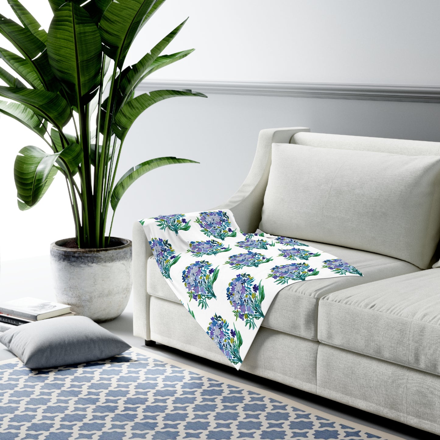 White Baby Swaddle Blanket