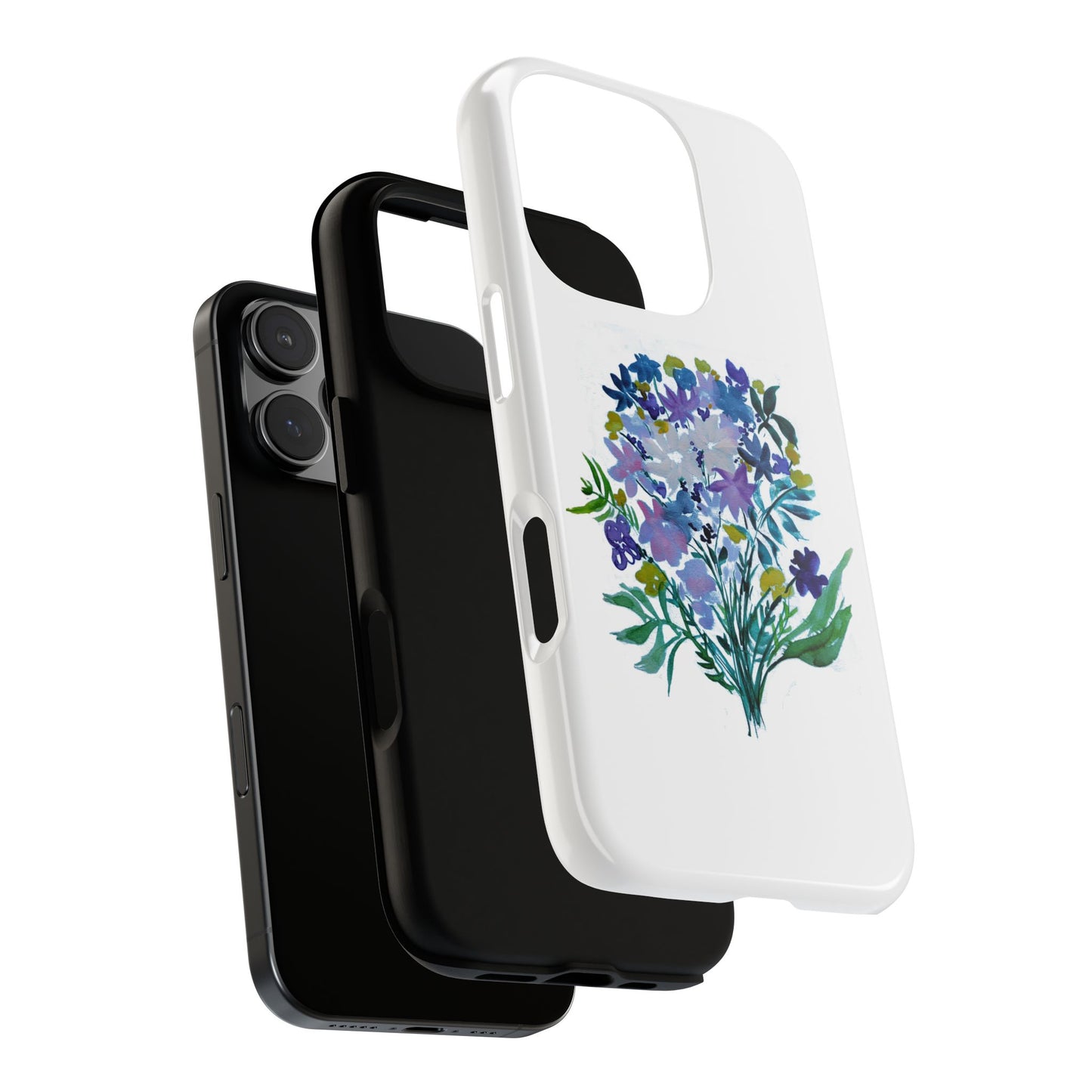 Floral Tough Case for Phone - Vibrant Watercolor Design
