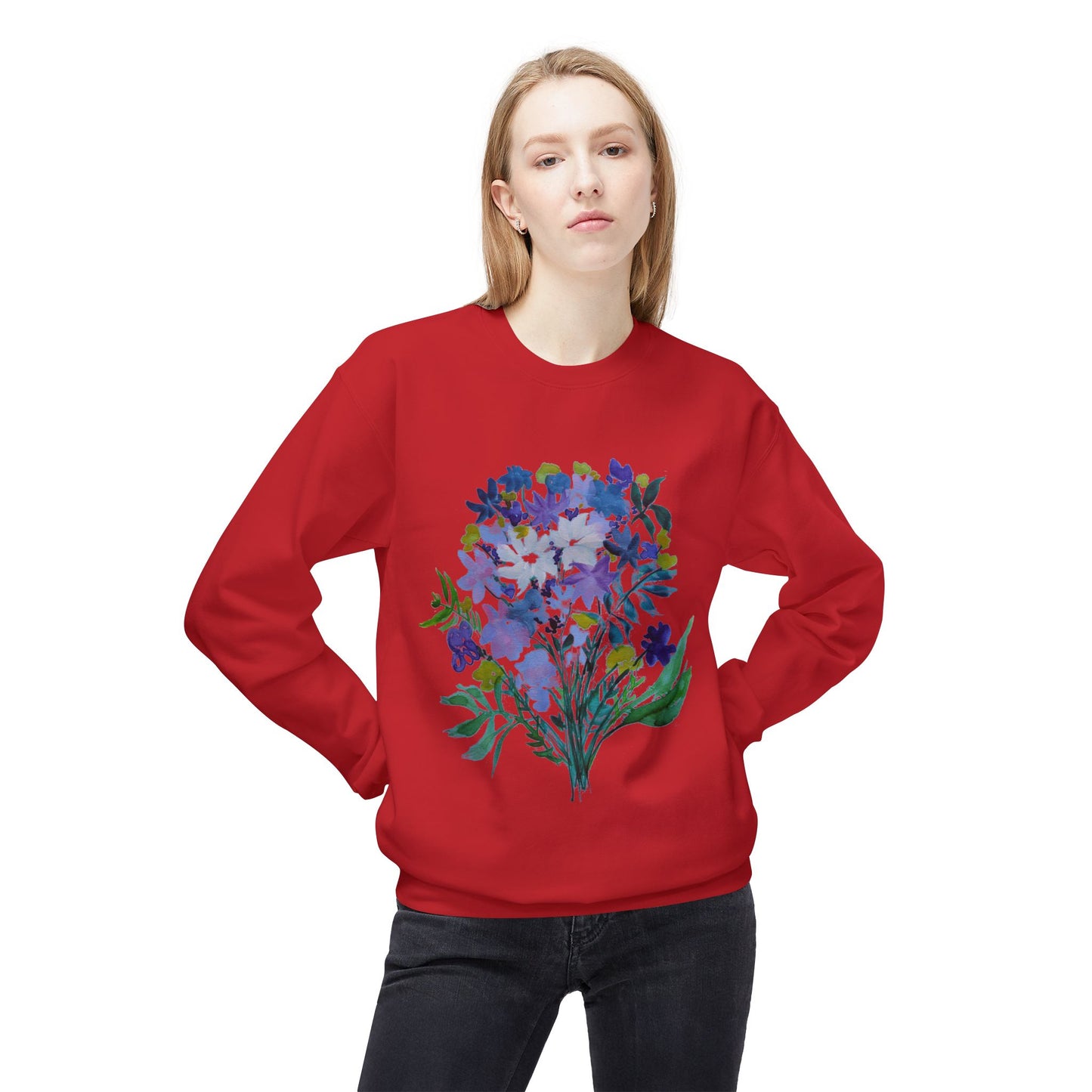 Crewneck Sweatshirt - Cozy Midweight Fleece for Spring