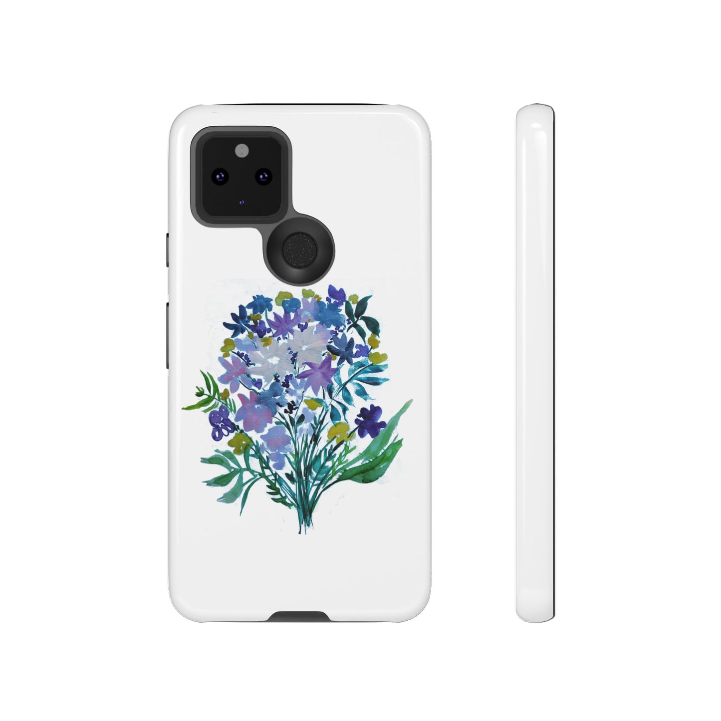 Floral Tough Case for Phone - Vibrant Watercolor Design