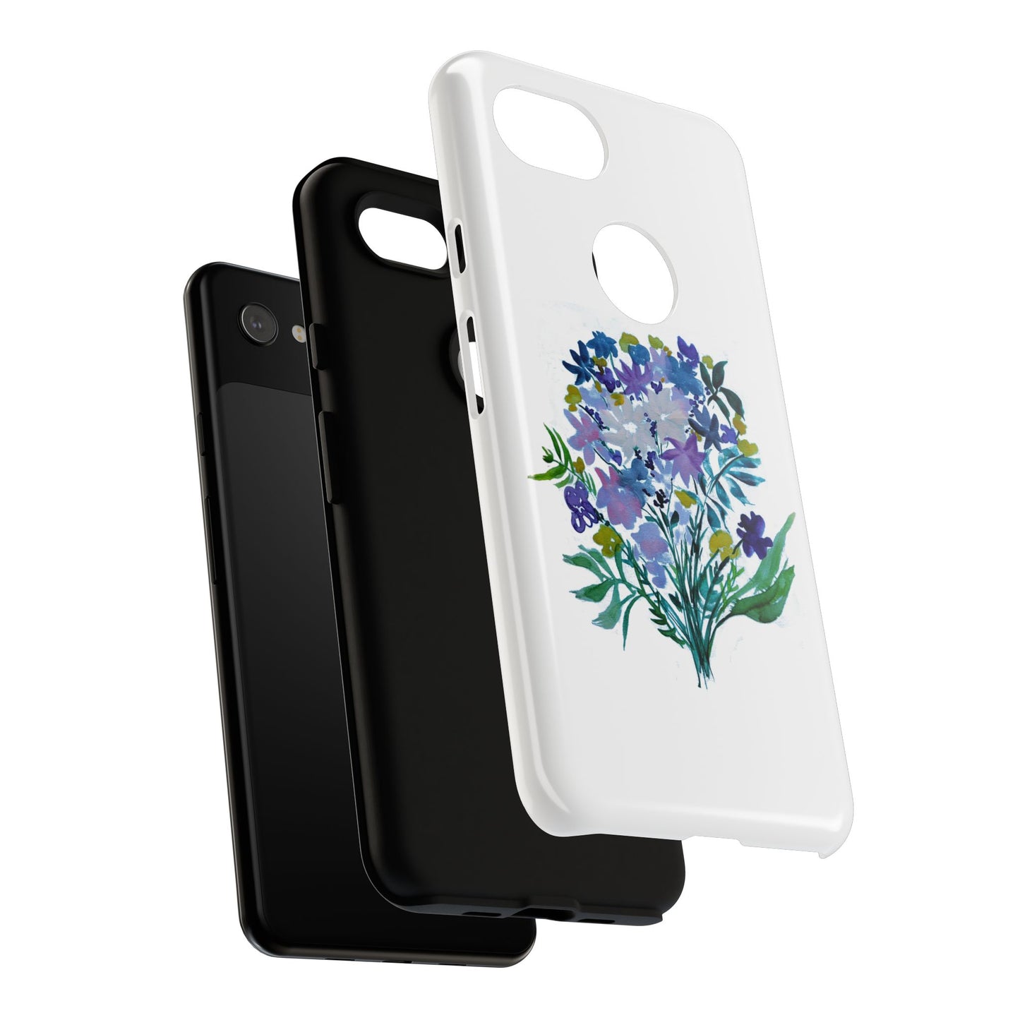 Floral Tough Case for Phone - Vibrant Watercolor Design