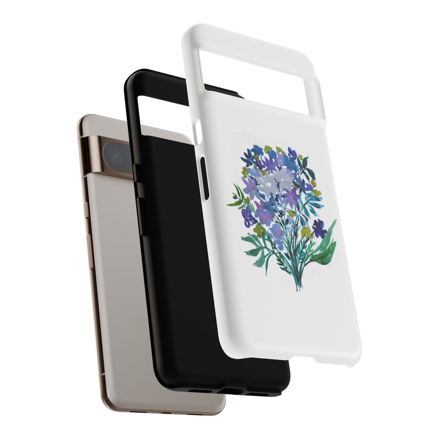 Floral Tough Case for Phone - Vibrant Watercolor Design