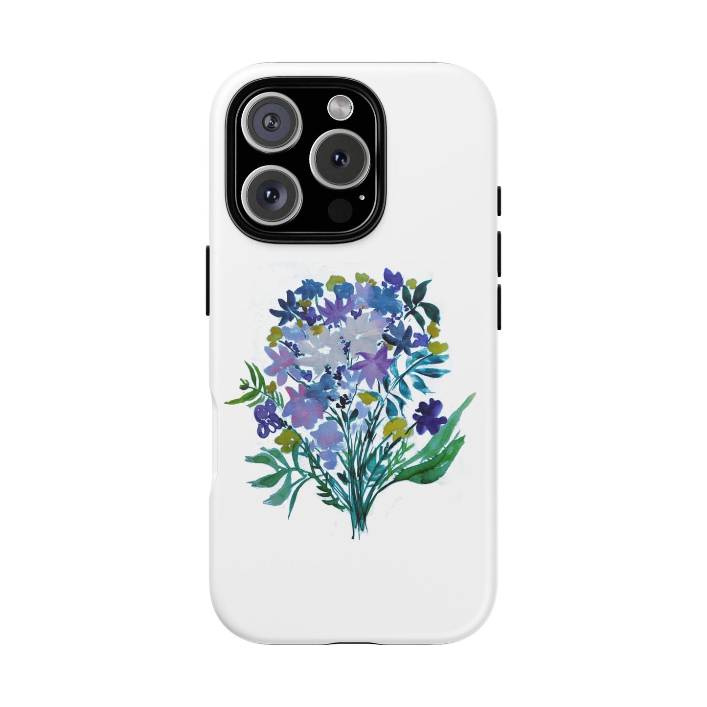 Floral Tough Case for Phone - Vibrant Watercolor Design
