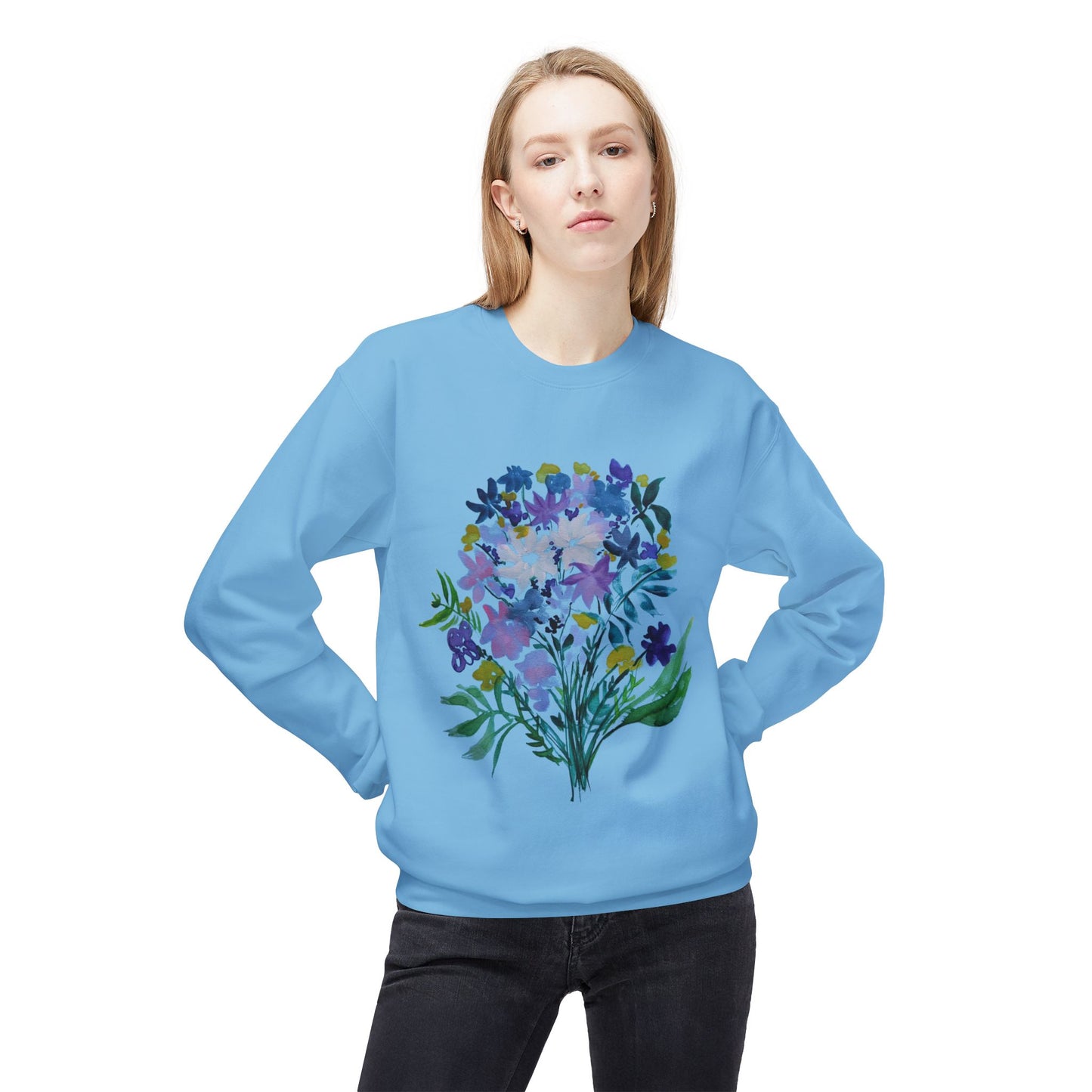 Crewneck Sweatshirt - Cozy Midweight Fleece for Spring