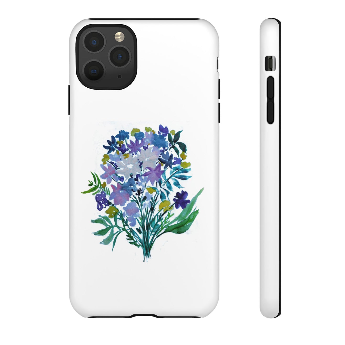 Floral Tough Case for Phone - Vibrant Watercolor Design