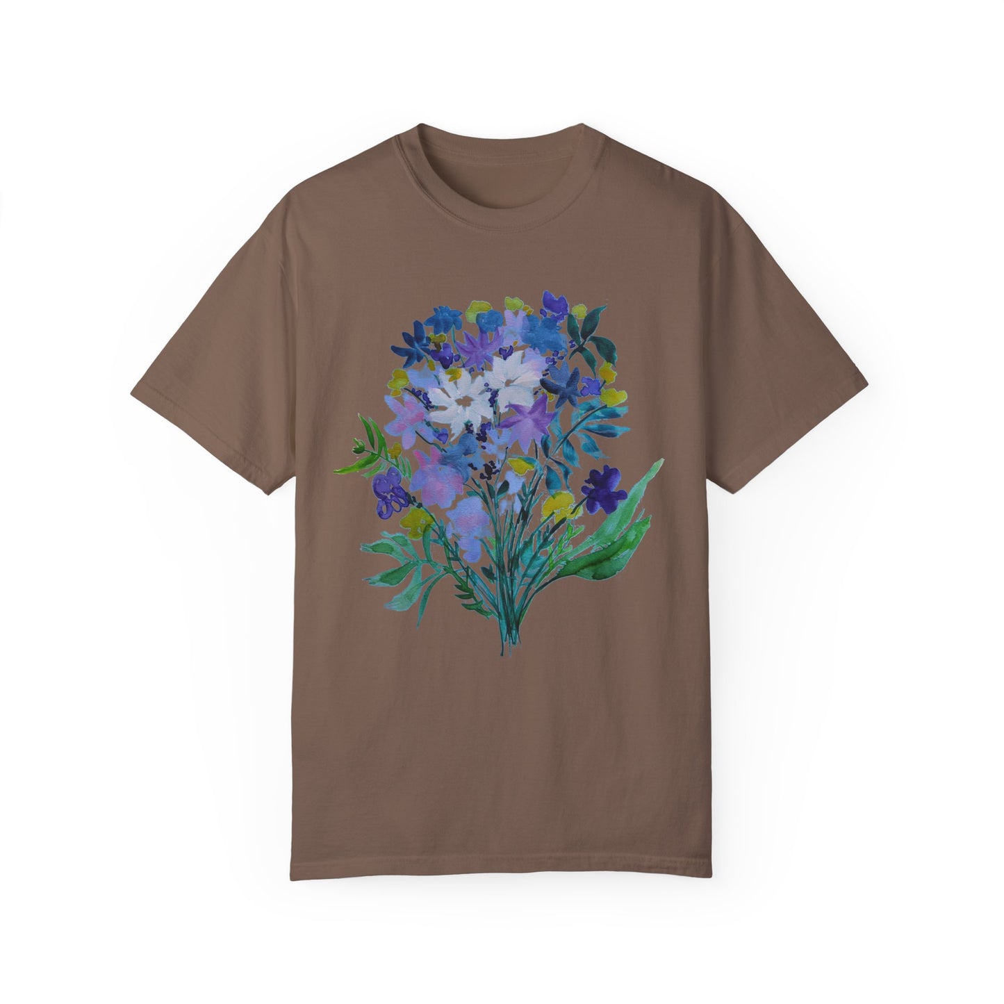 Floral Art Unisex T-Shirt - Garment-Dyed Nature Tee
