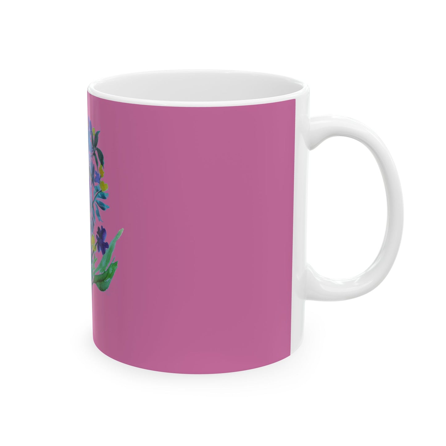 Pink Ceramic Mug, (11oz, 15oz)