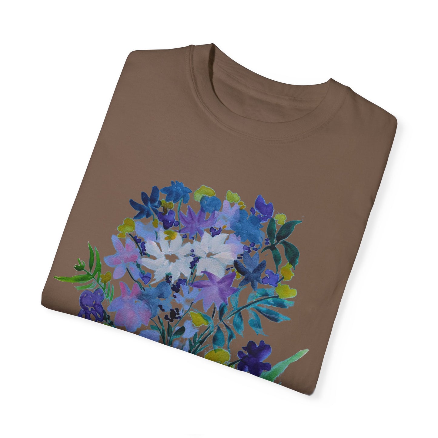Floral Art Unisex T-Shirt - Garment-Dyed Nature Tee